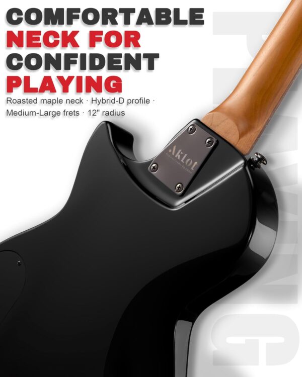 71tQcLpfw-L._AC_SL1500_ Electric Guitar Kit, 40 inch Single Cut (LP Style), Modern Playability Coil-Split Humbucker Pickups, 18:1 Tuning Pegs, OEM