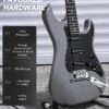 Electric Guitar 39” Beginner Electric Guitar Kit with Amp, Classic SSS Pickup Complete with Gig Bag, Tuner, Capo, Strap, Picks, OEM/ODM