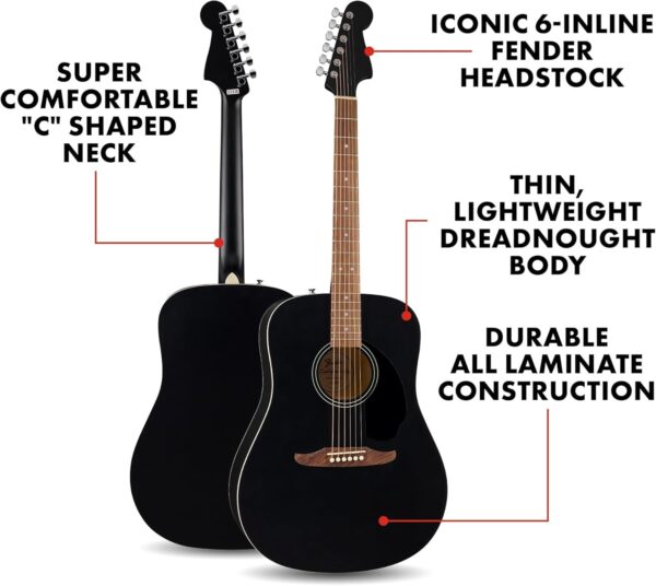 Acoustic Guitar, Beginner Guitar, 2-Year Warranty, Black OEM/ODM