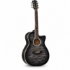 Acoustic-Electric Guitar (Transparent Black Sunburst) OEM/ODM