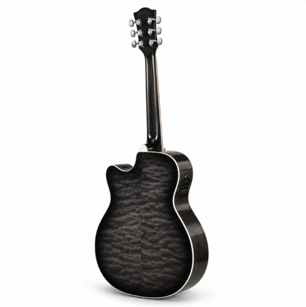 Acoustic-Electric Guitar (Transparent Black Sunburst) OEM/ODM
