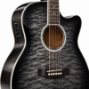 Acoustic-Electric Guitar (Transparent Black Sunburst) OEM/ODM