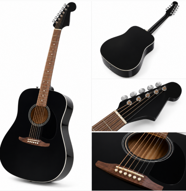 Acoustic Guitar, Beginner Guitar, 2-Year Warranty, Black OEM/ODM