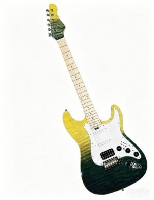 ST-400 Customizable SSH Electric Guitar with Built-in Effects, OEM/ODM Supported, 648mm Scale, Quilted Maple Top, Alnico 5 Pickups for Clean Crunch Metal Tones