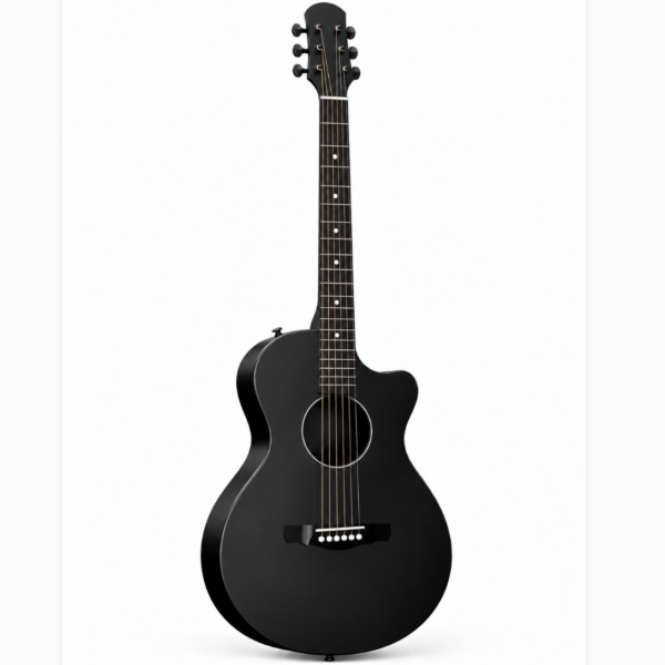 guitar-1 Acoustic Guitar, 38-inch Steel-string Guitarra,Durable 6-string Ultra-thin Guitar for Beginners (Black), OEM/ODM